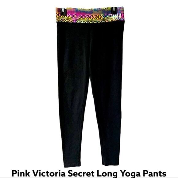 Pink Victoria Secret long Yoga Pants Size Small - Picture 1 of 5